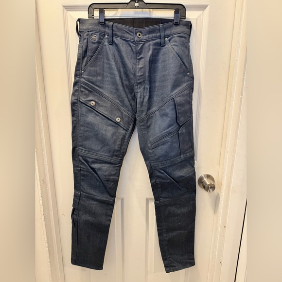 G-Star Raw Men’s Airblaze 3D Skinny Jeans in Blue - Picture 5 of 9